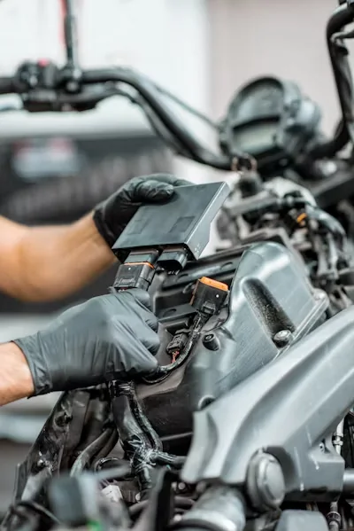 Motorcycle wiring inspection, workshop reference