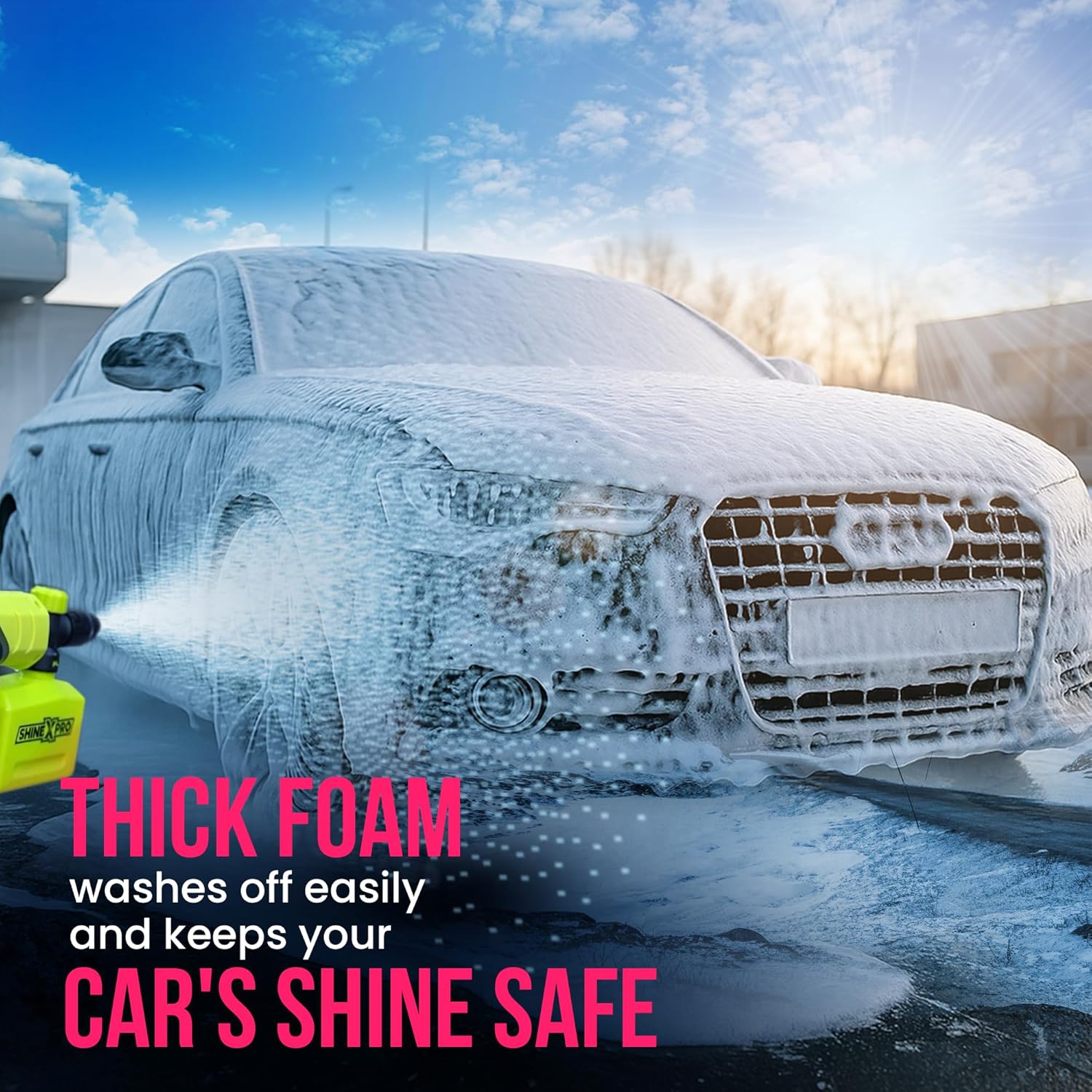 Car Wash Shampoo Concentrate – Thick Foam, pH Neutral Shine Formula Car Wash Liquid (300ml) - Image 2