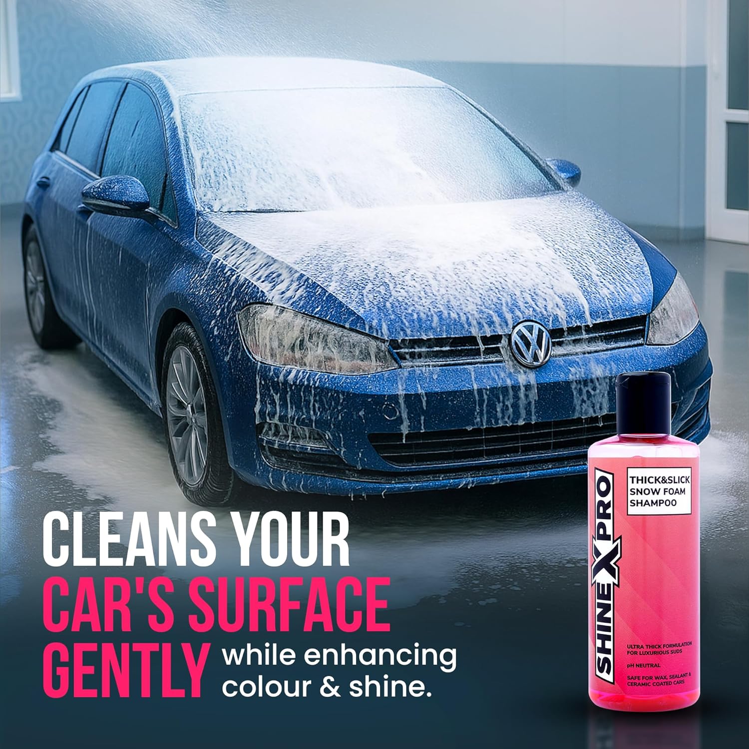 Car Wash Shampoo Concentrate – Thick Foam, pH Neutral Shine Formula Car Wash Liquid (300ml) - Image 6